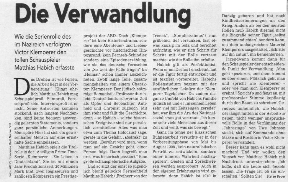 Artikel von 1999